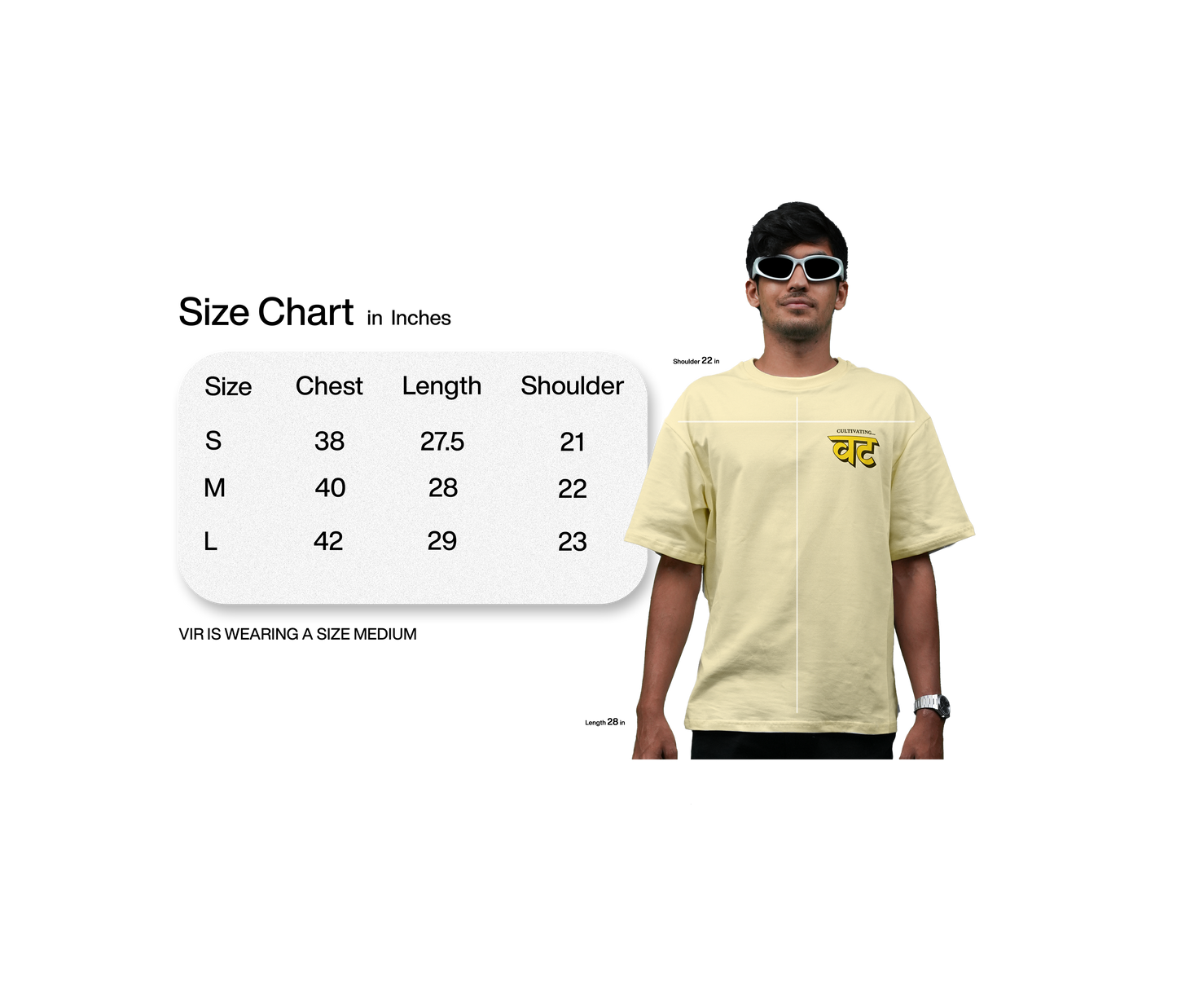 वट Oversized T-Shirt (Antique White)